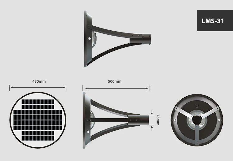 Lampione Led ad Energia Solare Park - Image 10